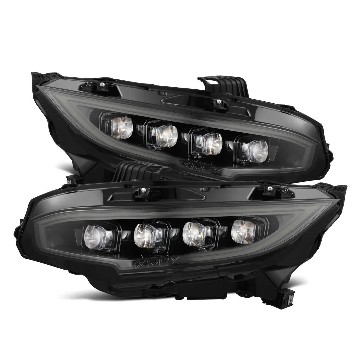 Alpharex 2016-2021 Honda Civic / Type R Fk8 Nova-Series Led Projector Headlights 3