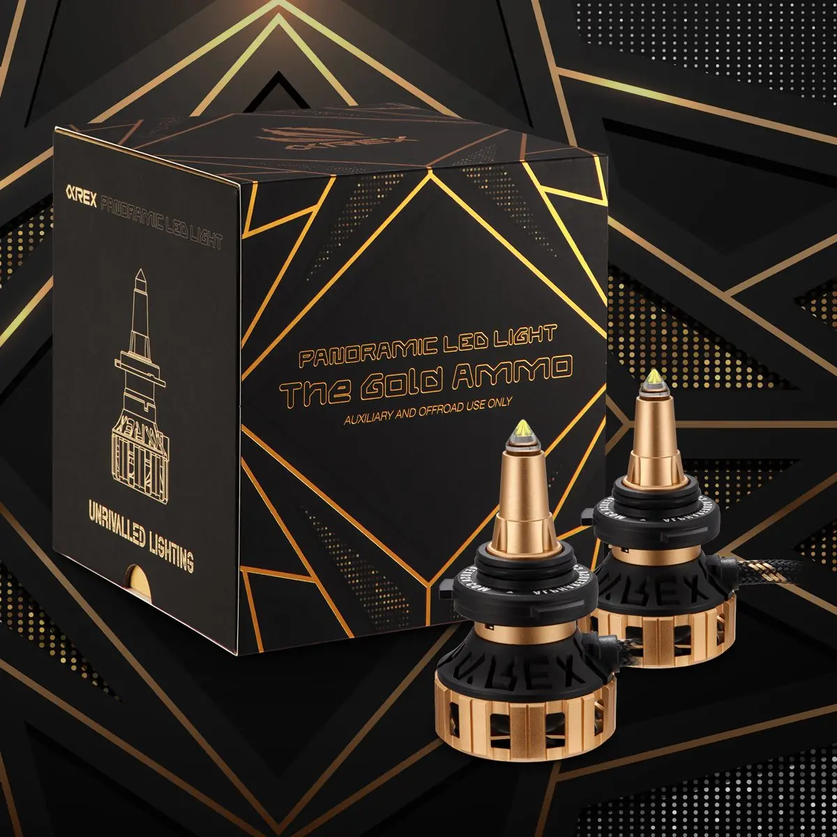 Alpharex Gold Ammo Panoramic Led Light Bulbs 1