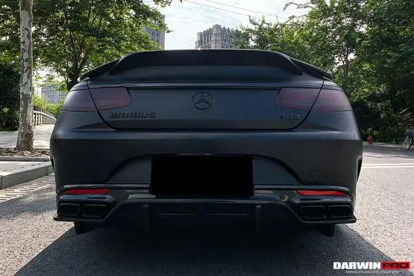Darwinpro 2014-2021 Mercedes Benz C217 S63/S65 Amg Coupe Bkss Style Carbon Fiber Rear Diffuser 1