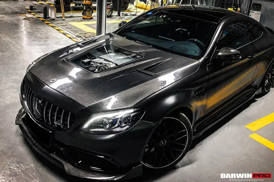 Darwinpro 2019-2021 Mercedes Benz W205 C63/S Amg Imp Style Hood 1