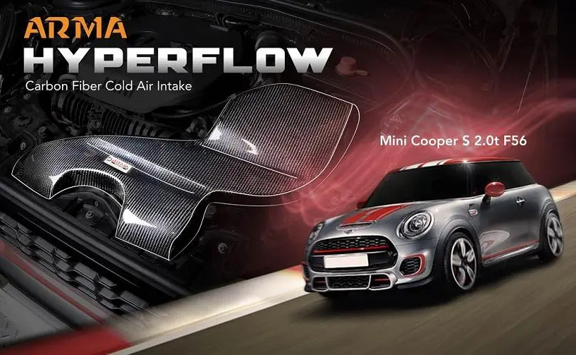 Armaspeed Hyperflow Carbon Fiber Air Intake For Mini Cooper F55 / F56 (Cooper/Cooper S/Jcw) 1