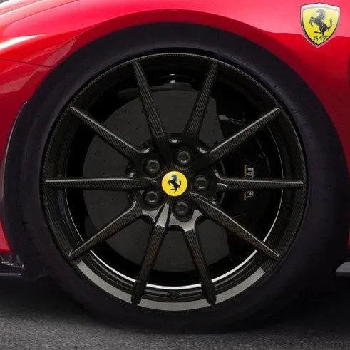20" Ferrari 488 Pista Carbon Fiber Oe Wheels 1