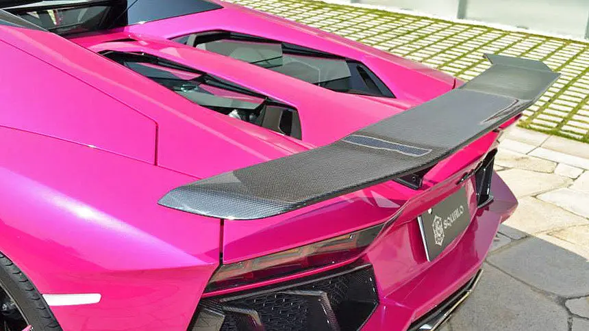 Vitt Squalo Lamborghini Aventador Lp700-4 Carbon Fiber Rear Wing Spoiler 1