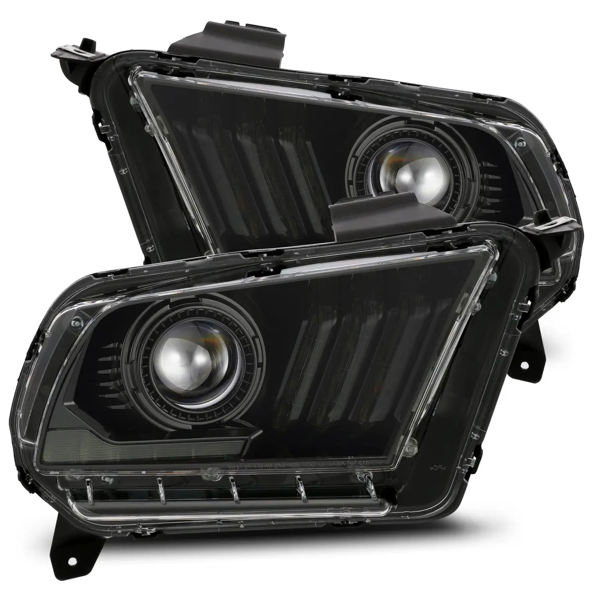 Alpharex 10-12 Ford Mustang Pro-Series Halogen Projector Headlights 3
