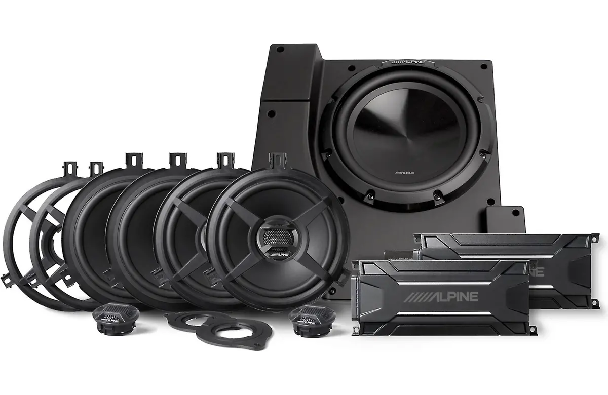 Alpine Pss-22Wra Direct-Fit Complete Speaker System For Select 2011-18 Jeep Wrangler Jk Unlimited Models (Each) 1