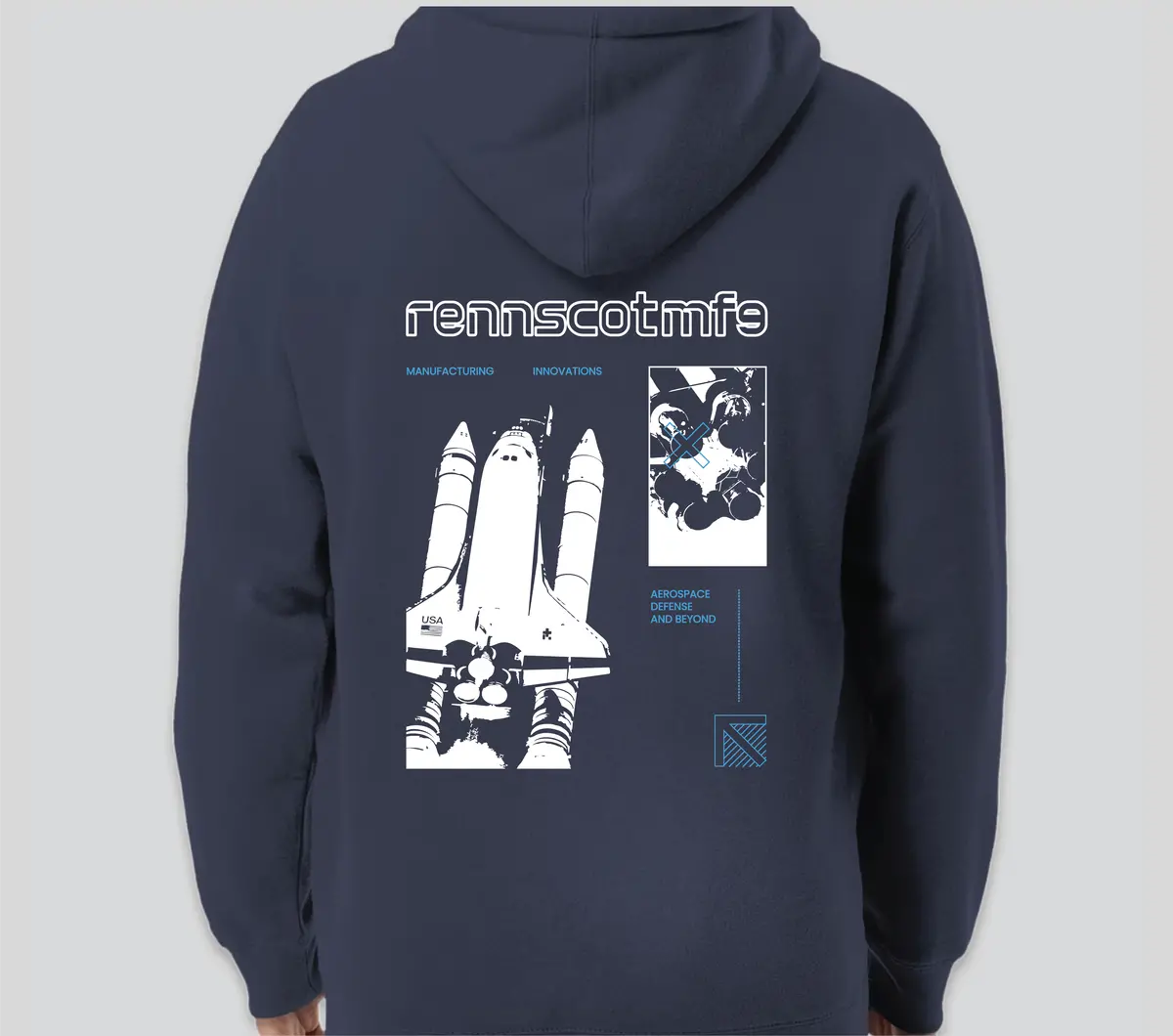Mfg Shuttle Hoodie (Navy) 1