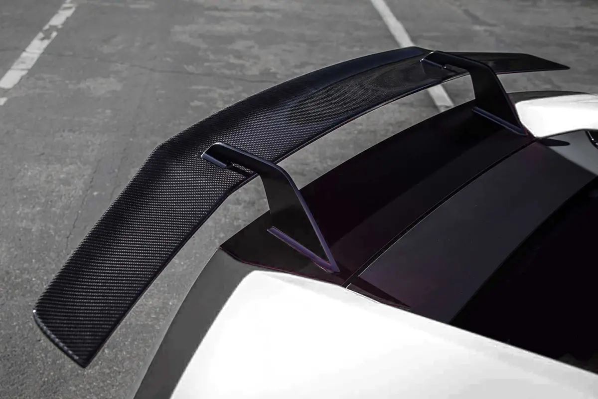 Dmc Aston Martin Vantage Forged Carbon Fiber Goose Neck Wing Spoiler 1
