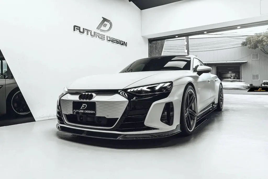 Future Design Blaze Carbon Fiber Front Spoiler For Audi E-Tron Gt 1