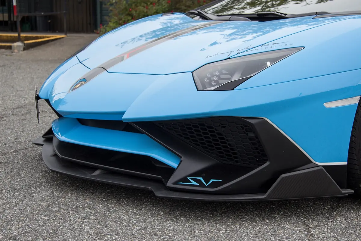 Duke Dynamics Sv Carbon Fiber Front Lip Spoiler For Lamborghini Lp750 Sv 1