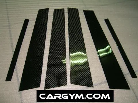 Mercedes Benz E-Class W211 Carbon Pillar Panel Covers 1