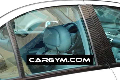 Mercedes Benz C-Class W203 Carbon Pillar Panel Covers 2