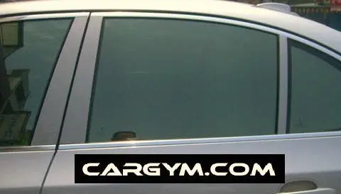 Mercedes Benz C-Class W204 Silver Carbon Pillar Panel Covers 1