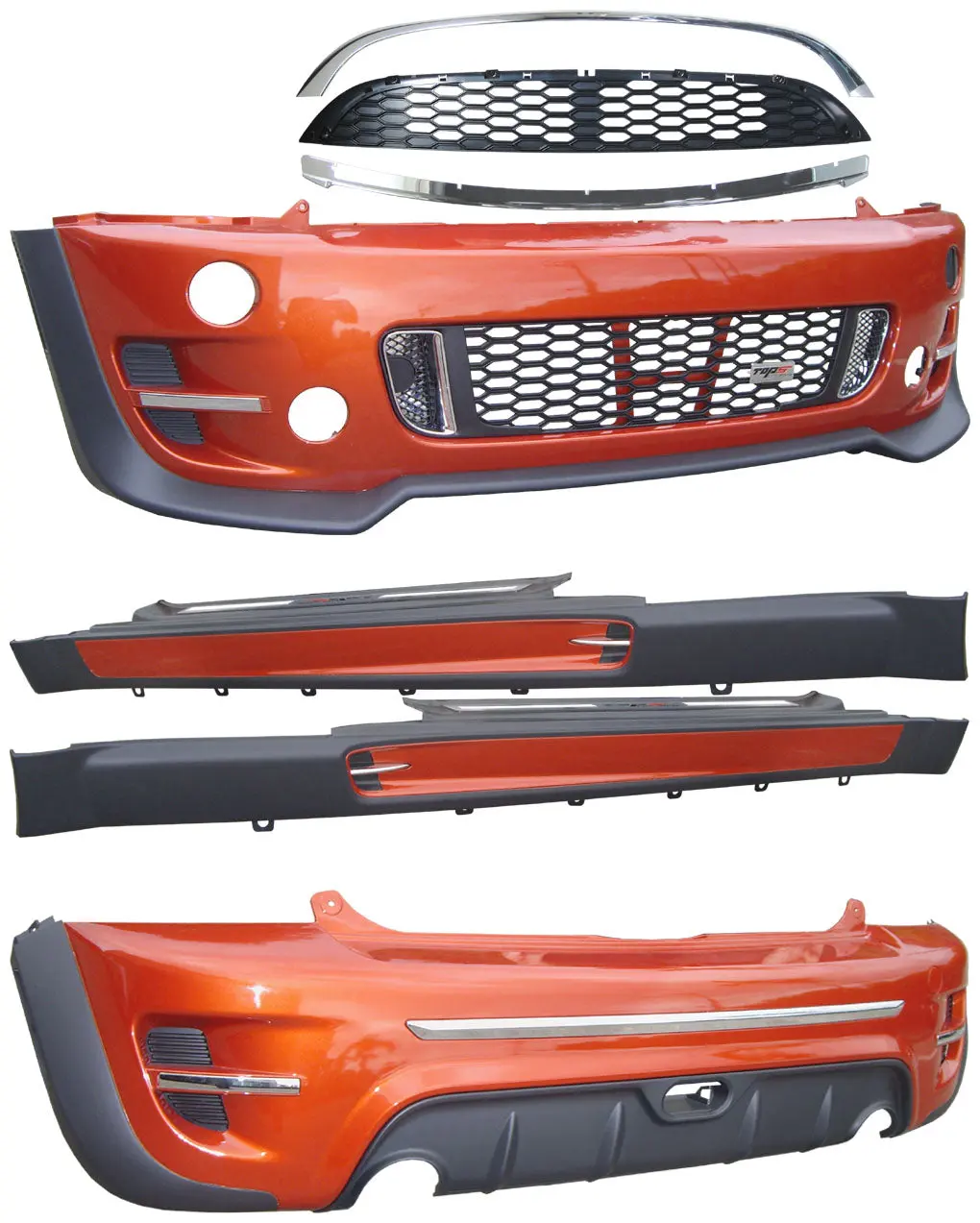 Mini Cooper R50 2000-2006 Jcw Style Body Kit 1