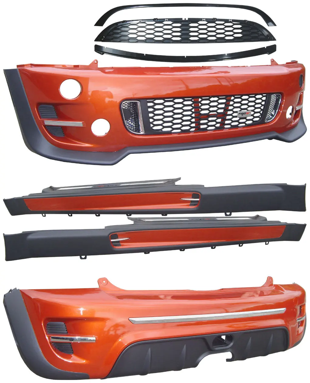 Mini Cooper S R53 2000-2006 Jcw Style Body Kit 1