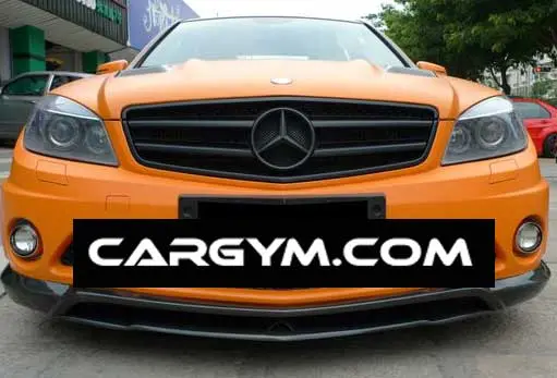 Mercedes-Benz W204 C-Class C63 C Style Carbon Fiber Front Lip Spoiler 1