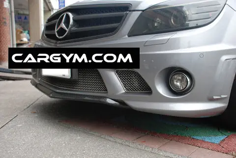 Mercedes-Benz W204 C-Class C63 Carbon Fiber Front Lip Spoiler 1