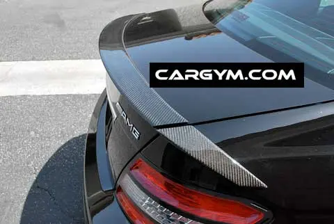 Mercedes-Benz W204 C-Class B Style Carbon Fiber Rear Spoiler 1