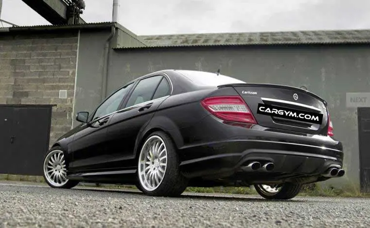 Mercedes-Benz W204 C-Class C Style Carbon Fiber Rear Spoiler 1
