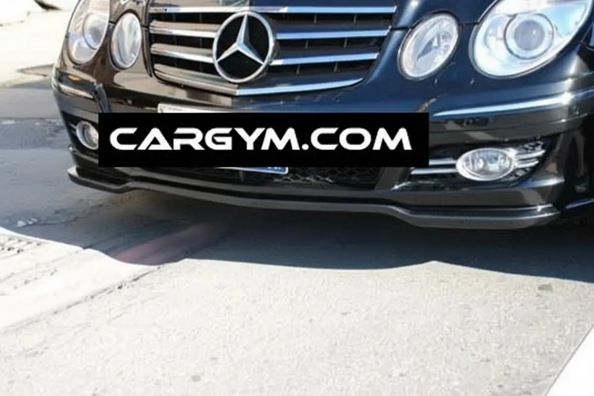 Mercedes-Benz W211 E-Class 2007-09 Carbon Fiber Front Spoiler 1
