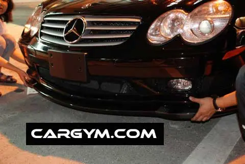 Mercedes-Benz Sl55 R230 Amg Style Carbon Fiber Front Lip Spoiler 1