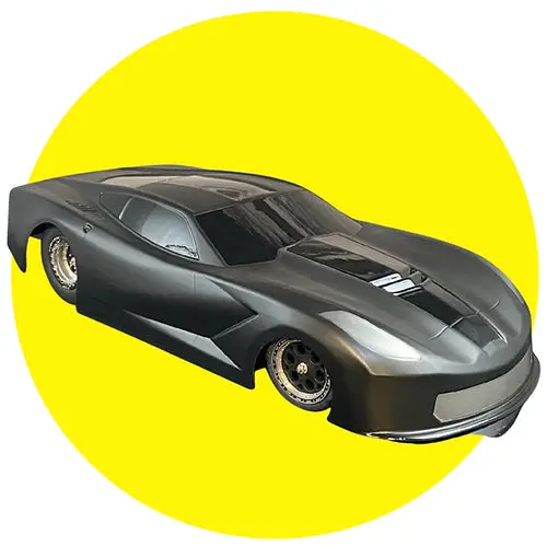 Shark Bodies Black Widow  Clear .040 Body 1