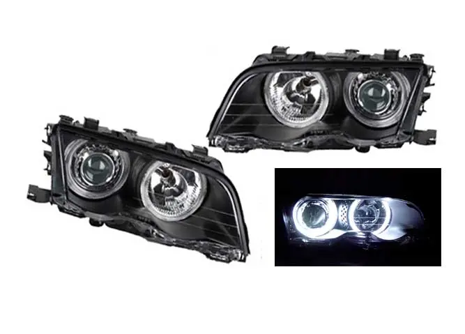 Bmw E46 98-02 3-Series Coupe With Ccfl Angel Eyes Headlight 1