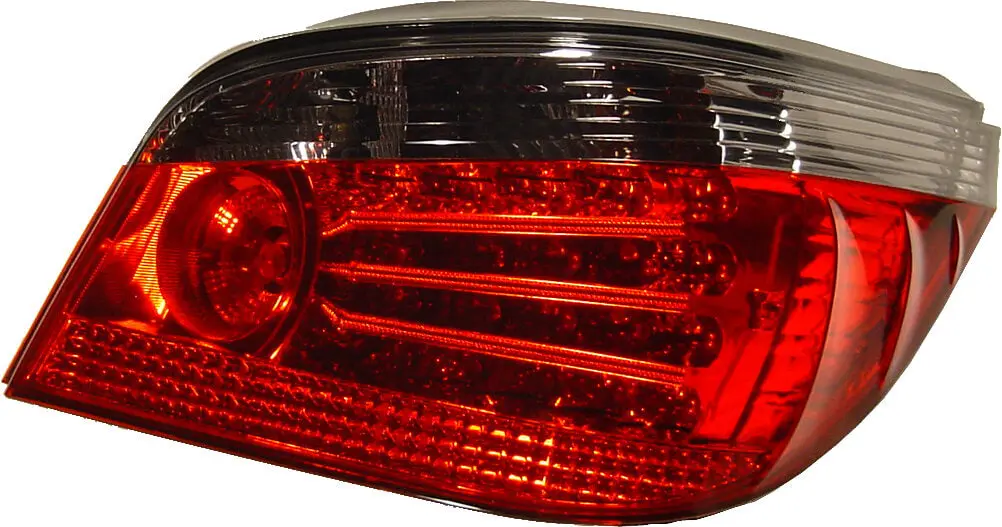 Bmw E60 5-Series 04-08 Red & Smoked Led Taillight 1