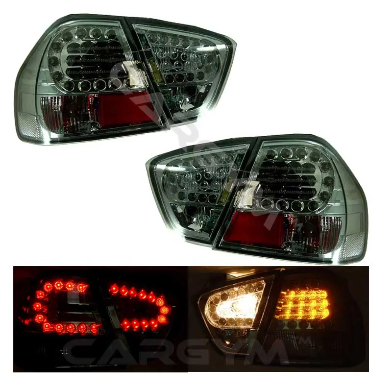 Bmw E90 05-08 3-Series Sedan Smoked All Led Taillight 1