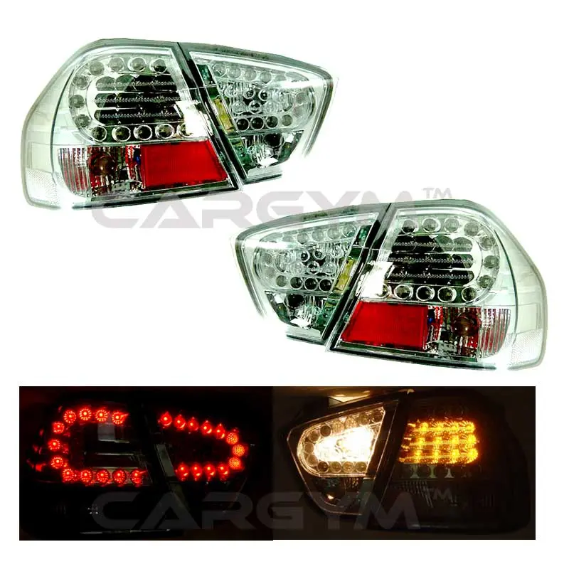 Bmw E90 05-08 3-Series Sedan Clear All Led Taillight 1