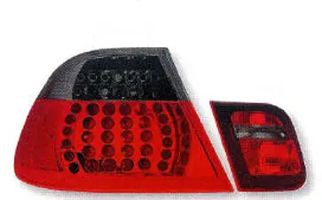 Bmw 3-Series E46 Sedan Led Red & Smoked Taillight Set 2002-2005 1