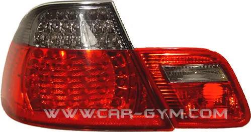 Bmw 3-Series 1998-03/2003 E46 Cabrio Red & Smoke Led Taillight 1