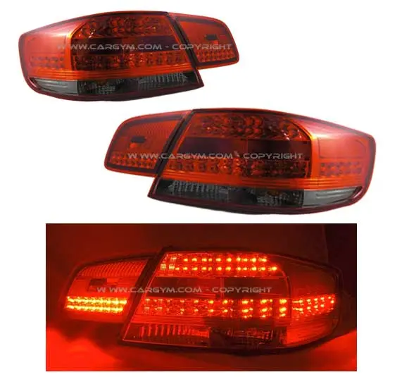 Bmw E92 3-Series 07+ 335I 325I 323I Red & Smoke Led Taillight 1