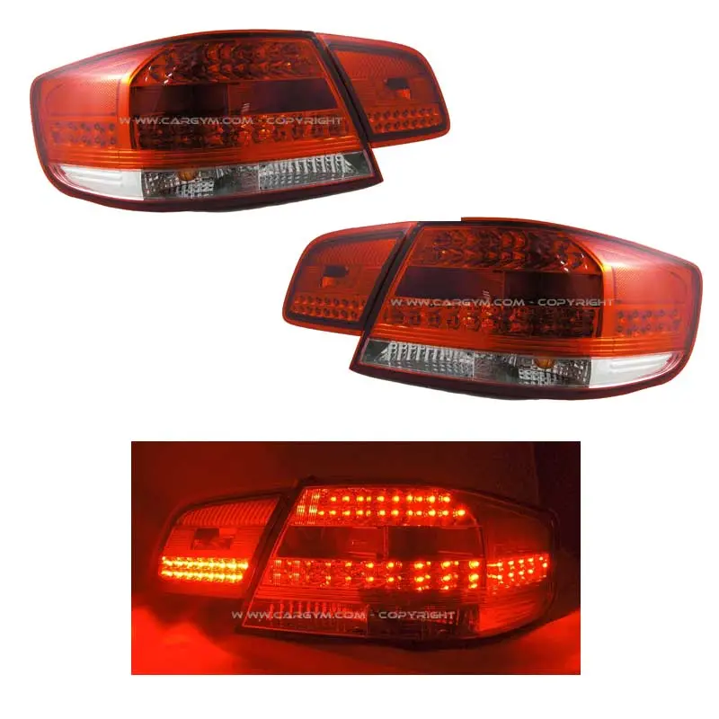Bmw E92 3-Series 07+ 335I 325I 323I Red & Clear Led Taillight 1