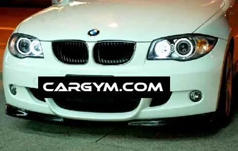 Bmw E87 1-Series Hn Style Carbon Fiber Front Lip Splitter 1