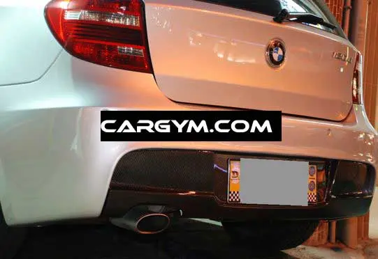 Bmw E87 1-Series M-Sport Style Carbon Fiber Rear Diffuser 1