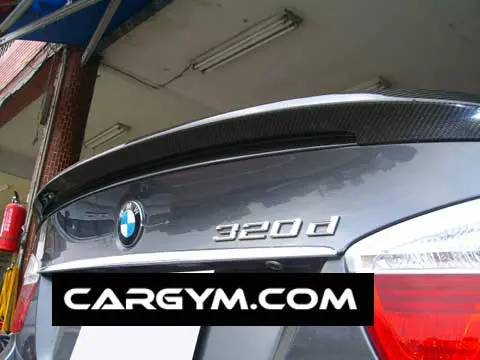 Bmw E90 3-Series M-Tech Style Carbon Rear Trunk Spoiler 1