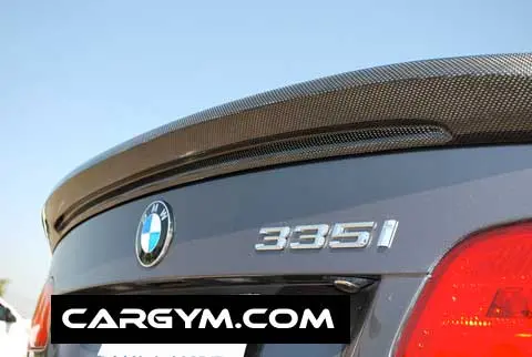 Bmw E92 3-Series M-Tech Style Carbon Fiber Rear Trunk Spoiler 1