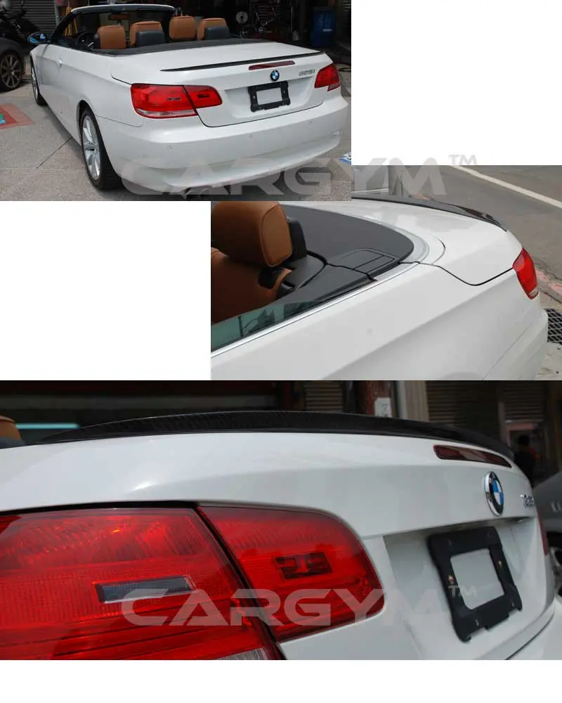 Bmw E93 3-Series Carbriolet M3 Style Carbon Fiber Rear Spoiler 1