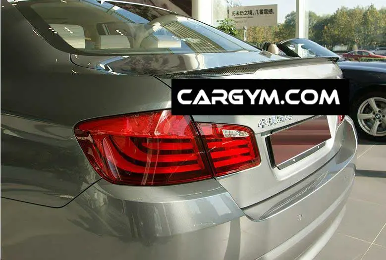 Bmw F10 5-Series Performance Style Carbon Fiber Rear Spoiler 1