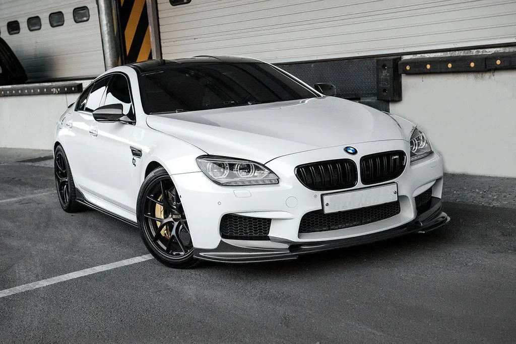 Bmw F06 F12 F13 (M6 Use) 3D Style Carbon Fiber Front Spoiler 1