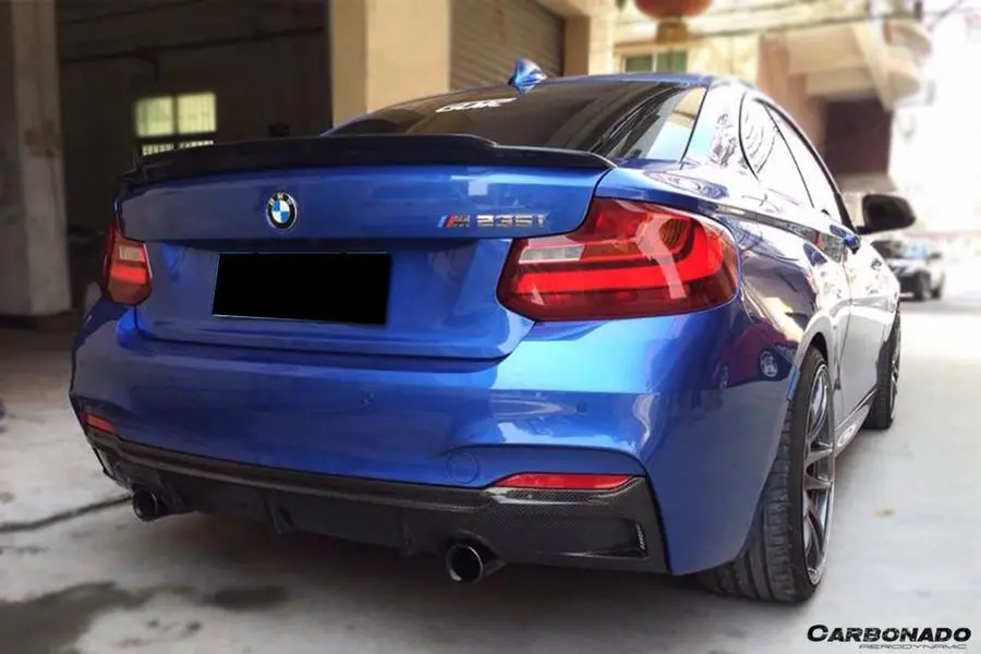 Carbonado 2013-2016 Bmw 2 Series F22/F23 Exot Style Rear Diffuser (M-Tech Only) 1