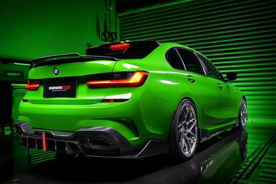 Darwinpro 2019-2021 Bmw 3 Series G20/G28 Bkss Style Carbon Fiber Rear Diffuser 1