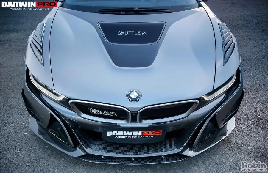 Darwinpro 2014-2018 Bmw I8 Bzk Carbon Fiber Front Lip Splitter 1