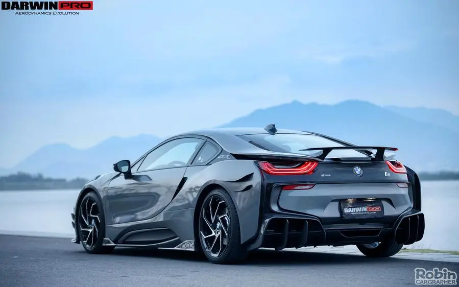 Darwinpro 2014-2018 Bmw I8 Bzk Carbon Fiber Trunk Spoiler 1
