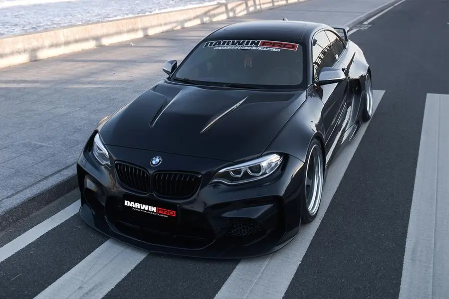 Darwinpro 2016-2020 Bmw M2 F87 Vr Style Partial Carbon Fiber Wide Full Body Kit 1