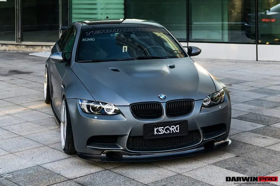 Darwinpro 2008-2012 Bmw M3 E90/E92/E93 Gt4 Style Carbon Fiber Lip 1