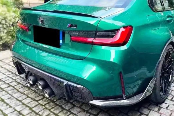 Carbonado 2021+ Bmw M3 G80 Mp Style Carbon Fiber Rear Diffuser W/ Side Flaps 1