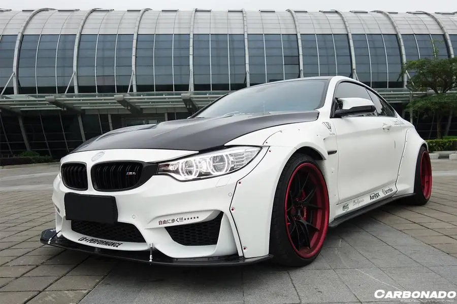 Carbonado 2014-2020 Bmw F82/F83 M4 De Style Partial Carbon Fiber Aero Full Kit 1