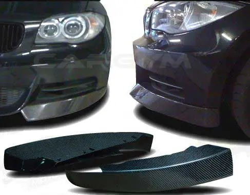 Bmw E82 / E88 1-Series Coupe Carbon Fiber Front Lip Splitter 1