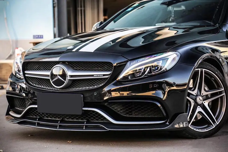 Carbonado 2015-2018 Mercedes Benz W205 C63/S Amg Coupe Br Style Front Lip Spoiler 1